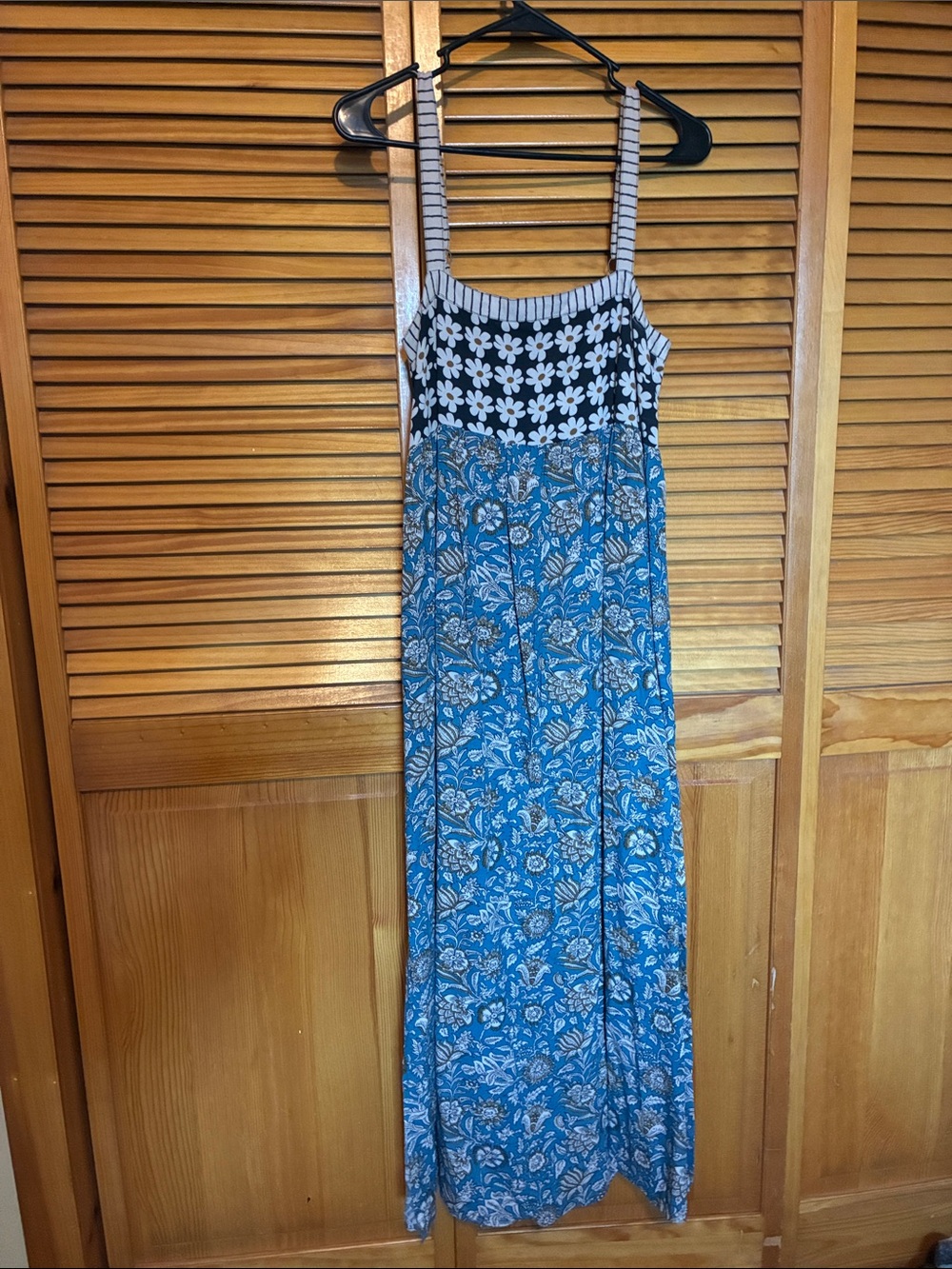 NATURAL LIFE Blue Floral Maxi Dress with Daisy Bodice